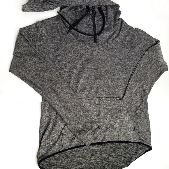 BERSHKA Start Moving Gray Athletic Hoodie - Picture 4 of 8